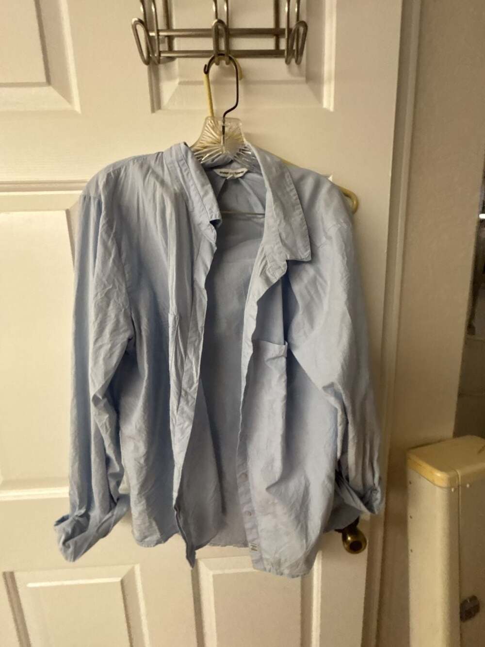 Always and Forever Light Blue Relaxed Button Down Shirt